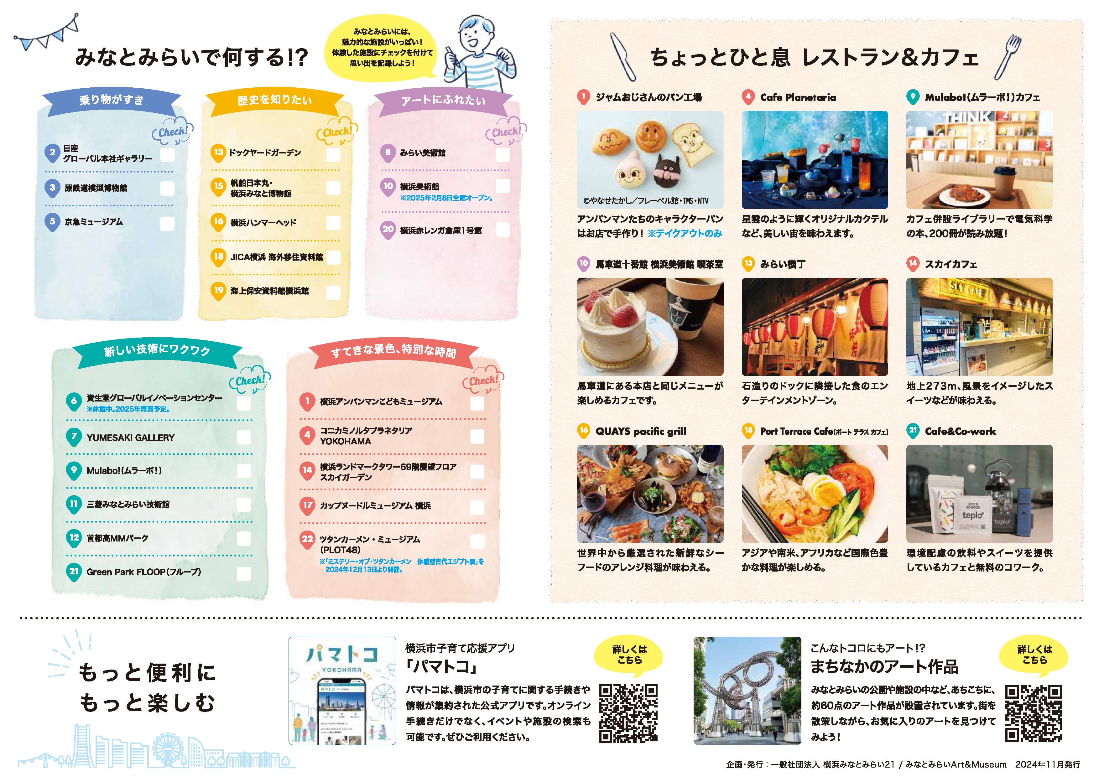 みなとみらい21　通年マップ裏