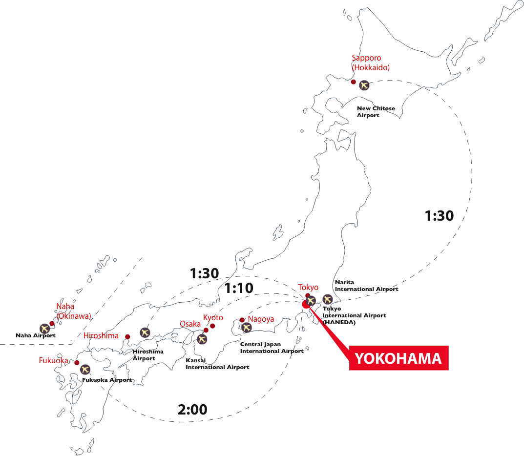 Overview Of Yokohama Yokohama Convention Visitors Bureau   Overview Map02 